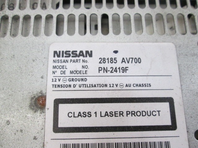 SPARE PARTS, RADIO NAVIGATION OEM N. 28090AV611 ORIGINAL PART ESED NISSAN PRIMERA P12E (01/2002 - 10/2006) DIESEL 22  YEAR OF CONSTRUCTION 2002