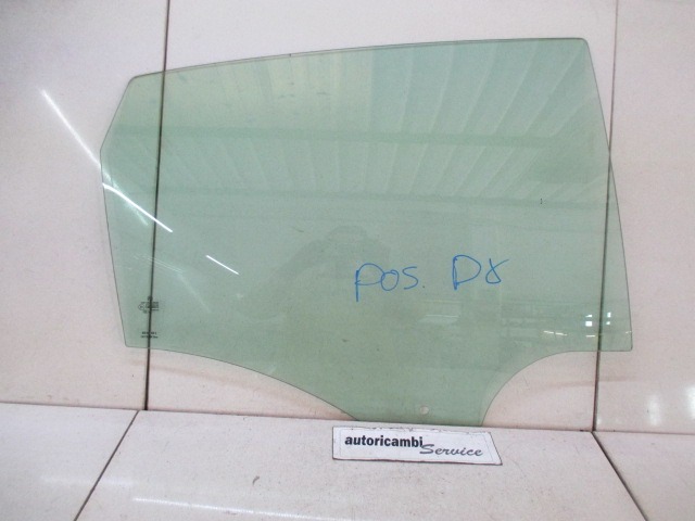 DOOR WINDOW, TINTED GLASS, REAR RIGHT OEM N. 6R0845206A ORIGINAL PART ESED VOLKSWAGEN POLO (DAL 02/2014) BENZINA 10  YEAR OF CONSTRUCTION 2014