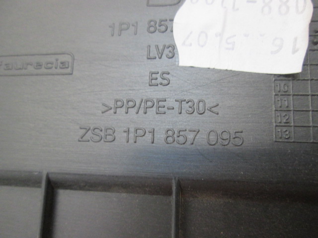 GLOVE BOX OEM N. 1P1857095 ORIGINAL PART ESED SEAT LEON 1P1 (2005 - 2012) BENZINA 16  YEAR OF CONSTRUCTION 2007