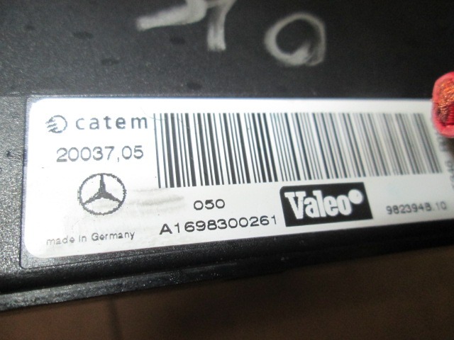 AUXILIARY HEATER OEM N. A1698300261 ORIGINAL PART ESED MERCEDES CLASSE B W245 T245 5P (2005 - 2011) DIESEL 20  YEAR OF CONSTRUCTION 2006