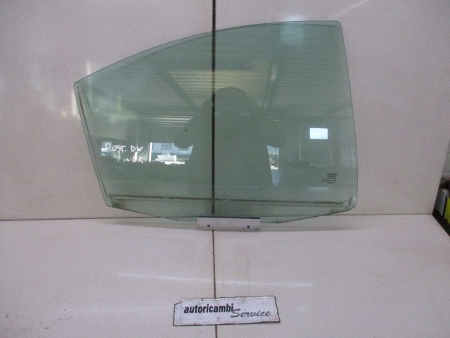 DOOR WINDOW, TINTED GLASS, REAR RIGHT OEM N.  ORIGINAL PART ESED VOLVO S 60 (2001 - 2006) BENZINA 20  YEAR OF CONSTRUCTION 2001