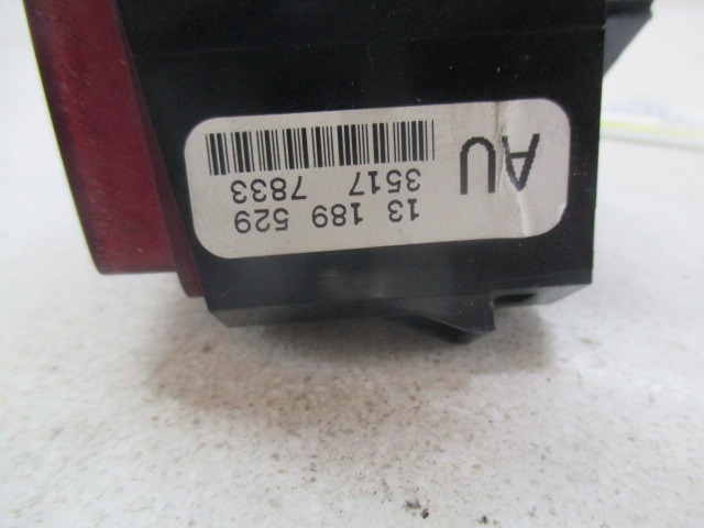SWITCH HAZARD WARNING/CENTRAL LCKNG SYST OEM N. 13189529 ORIGINAL PART ESED OPEL CORSA D (2006 - 2011) BENZINA 12  YEAR OF CONSTRUCTION 2008