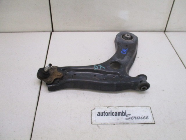 WISHBONE, FRONT RIGHT OEM N. 6Q0407151L ORIGINAL PART ESED VOLKSWAGEN POLO (2005 - 10/2009) BENZINA 12  YEAR OF CONSTRUCTION 2009