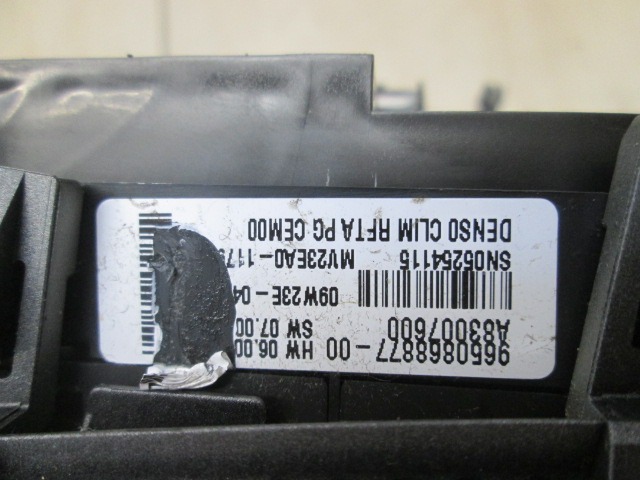 AIR CONDITIONING CONTROL UNIT / AUTOMATIC CLIMATE CONTROL OEM N. 9650868877 ORIGINAL PART ESED CITROEN C4 PICASSO/GRAND PICASSO MK1 (2006 - 08/2013) DIESEL 20  YEAR OF CONSTRUCTION 2009