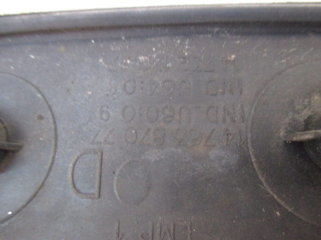 RIGHT FRONT DOOR HANDLE OEM N. 1476387077 ORIGINAL PART ESED FIAT ULYSSE MK1 (1994 - 05/2002) BENZINA 18  YEAR OF CONSTRUCTION 1998