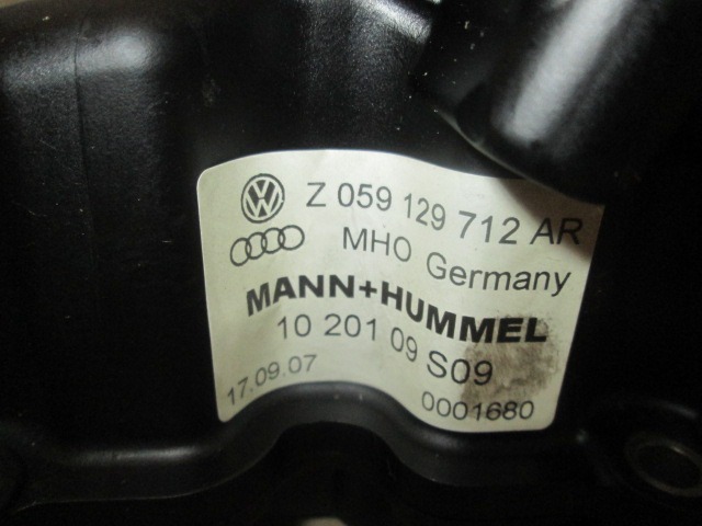 INTAKE MANIFOLD OEM N. 059129712AR ORIGINAL PART ESED AUDI A5 8T COUPE/5P (2007 - 2011) DIESEL 30  YEAR OF CONSTRUCTION 2010