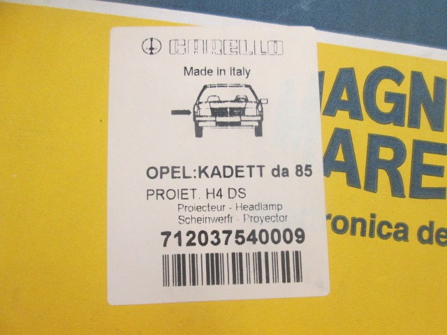 HEADLIGHT RIGHT OEM N. 90008019 ORIGINAL PART ESED OPEL KADETT E (1984 - 1991)BENZINA 13  YEAR OF CONSTRUCTION 1985