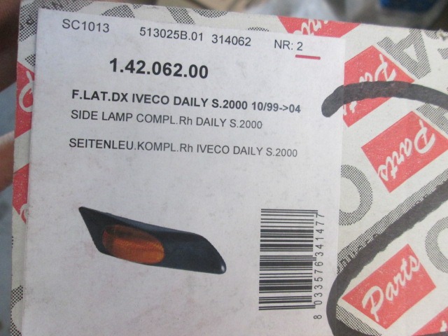 ADDITIONAL TURN INDICATOR LAMP OEM N. 14206200 ORIGINAL PART ESED IVECO DAILY MK3 (1999 - 2006)DIESEL 28  YEAR OF CONSTRUCTION 2000