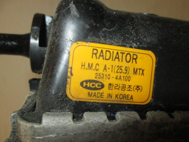 RADIATORS . OEM N. 253104A100 ORIGINAL PART ESED HYUNDAI H-1 (1997 - 2007) DIESEL 25  YEAR OF CONSTRUCTION 2000