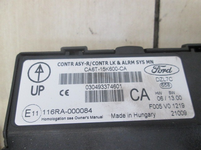 KIT ACCENSIONE AVVIAMENTO OEM N. 28235 KIT ACCENSIONE AVVIAMENTO ORIGINAL PART ESED FORD FIESTA (09/2008 - 11/2012) BENZINA 12  YEAR OF CONSTRUCTION 2012