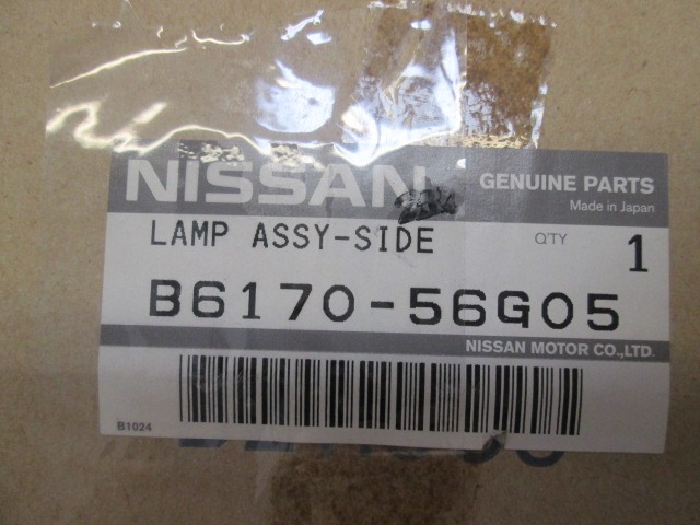 ADDITIONAL TURN INDICATOR LAMP OEM N. B6170-56G05 ORIGINAL PART ESED NISSAN KING (1985 - 1998)DIESEL 25  YEAR OF CONSTRUCTION 1995