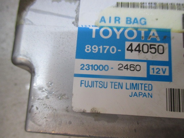 KIT COMPLETE AIRBAG OEM N. 16027 KIT AIRBAG COMPLETO ORIGINAL PART ESED TOYOTA AVENSIS VERSO (2001 - 2004) DIESEL 20  YEAR OF CONSTRUCTION 2002