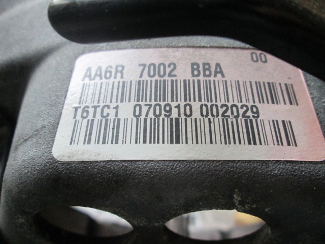MANUAL TRANSMISSION OEM N. 10105 Cambio meccanico ORIGINAL PART ESED FORD FIESTA (09/2008 - 11/2012) DIESEL 14  YEAR OF CONSTRUCTION 2011