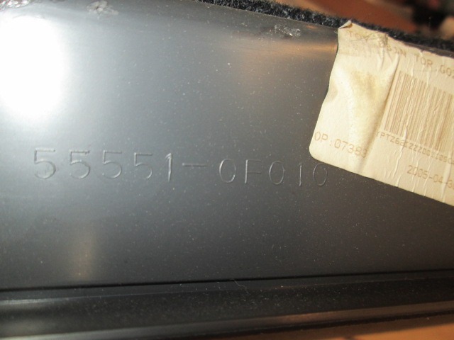 GLOVE BOX OEM N. 555510F010 ORIGINAL PART ESED TOYOTA COROLLA VERSO (2004 - 2009) BENZINA 18  YEAR OF CONSTRUCTION 2005