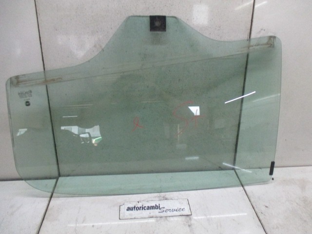 DOOR WINDOW, TINTED GLASS, REAR LEFT OEM N. 51869139 ORIGINAL PART ESED FIAT PUNTO EVO 199 (2009 - 2012)  BENZINA 12  YEAR OF CONSTRUCTION 2011