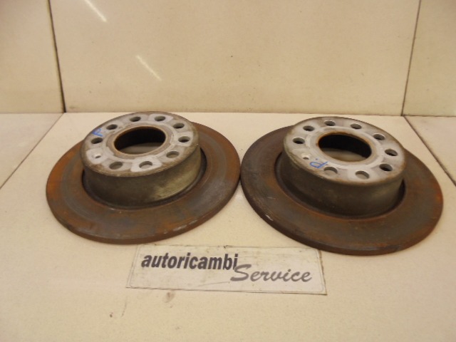 BRAKE DISC REAR OEM N. 1K0615601AB ORIGINAL PART ESED AUDI A3 8P 8PA 8P1 RESTYLING (2008 - 2012)DIESEL 20  YEAR OF CONSTRUCTION 2008