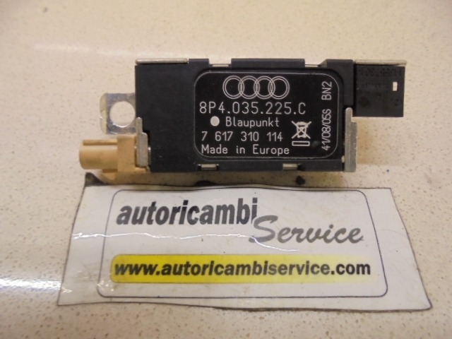 AMPLIFICATORE / CENTRALINA ANTENNA OEM N. 8P4035225C ORIGINAL PART ESED AUDI A3 8P 8PA 8P1 RESTYLING (2008 - 2012)DIESEL 20  YEAR OF CONSTRUCTION 2008