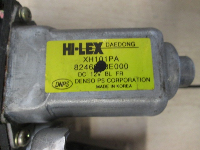 DOOR WINDOW LIFTING MECHANISM FRONT OEM N. 824603 ORIGINAL PART ESED KIA SORENTO (2002 - 2009) DIESEL 25  YEAR OF CONSTRUCTION 2005