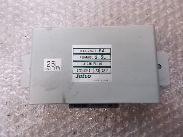 AUTOMATIC TRANSMISSION CONTROL UNIT OEM N. X43-72401-KA SPARE PART USED CAR JAGUAR X-TYPE BER/SW (2001-2005) DISPLACEMENT 25 BENZINA YEAR OF CONSTRUCTION 2003