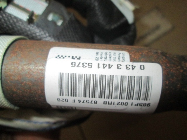 HEAD AIRBAG, LEFT OEM N. 985P15305R ORIGINAL PART ESED RENAULT MEGANE MK3 BER/SPORTOUR/ESTATE (2009 - 2015) DIESEL 15  YEAR OF CONSTRUCTION 2010