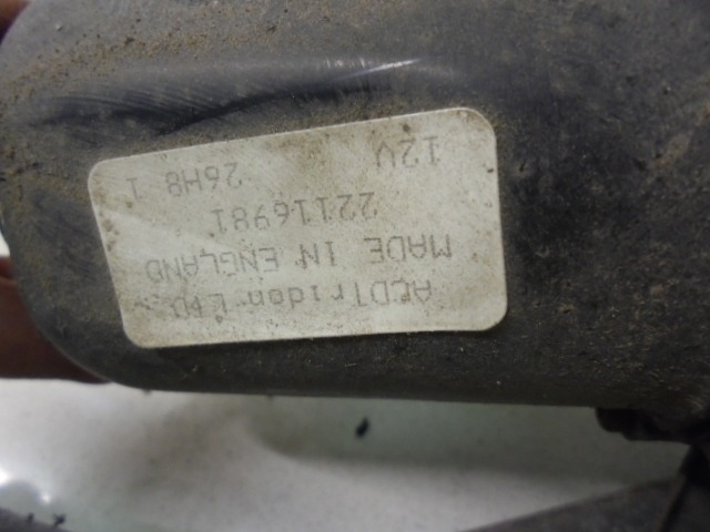 WINDSHIELD WIPER MOTOR OEM N. 22116981 ORIGINAL PART ESED OPEL VECTRA BER/SW (1995 - 1999) BENZINA 16  YEAR OF CONSTRUCTION 1999