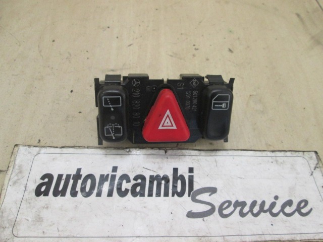 SWITCH HAZARD WARNING/CENTRAL LCKNG SYST OEM N. 2108208010 ORIGINAL PART ESED MERCEDES CLASSE E W210 BER/SW (1995 - 2003) DIESEL 27  YEAR OF CONSTRUCTION 2001
