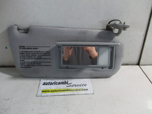 SUN VISORS RIGHT OEM N.  ORIGINAL PART ESED HYUNDAI SANTA FE (2000 - 2006) DIESEL 20  YEAR OF CONSTRUCTION 2002