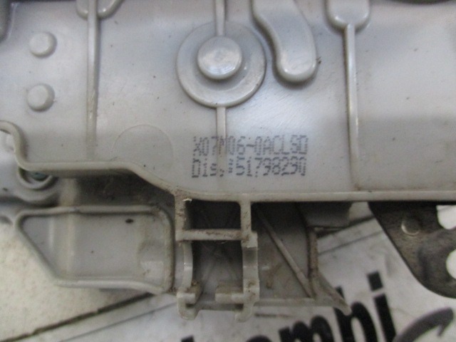 CENTRAL LOCKING OF THE RIGHT FRONT DOOR OEM N. 51798290 ORIGINAL PART ESED FIAT BRAVO 198 (02/2007 - 01/2011) DIESEL 16  YEAR OF CONSTRUCTION 2009
