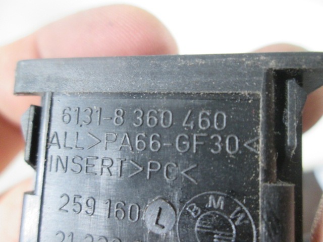 VARIOUS SWITCHES OEM N. 8360460 ORIGINAL PART ESED BMW SERIE 5 E39 BER/SW (1995 - 08/2000) DIESEL 25  YEAR OF CONSTRUCTION 1998