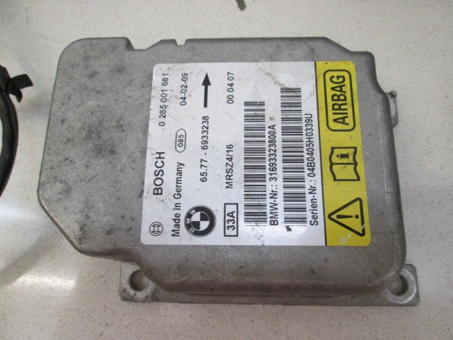 KIT COMPLETE AIRBAG OEM N. 17625 KIT AIRBAG COMPLETO ORIGINAL PART ESED BMW SERIE X5 E53 LCI RESTYLING (2003 - 2007) DIESEL 30  YEAR OF CONSTRUCTION 2004