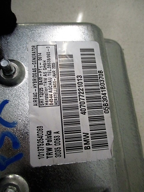 AIRBAG  DOOR OEM N. 4,07077E+11 ORIGINAL PART ESED BMW SERIE 7 E65/E66/E67/E68 LCI RESTYLING (2005 - 2008) DIESEL 30  YEAR OF CONSTRUCTION 2005