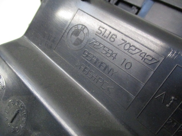 GLOVE BOX OEM N. 51167027427 ORIGINAL PART ESED BMW SERIE 7 E65/E66/E67/E68 LCI RESTYLING (2005 - 2008) DIESEL 30  YEAR OF CONSTRUCTION 2005