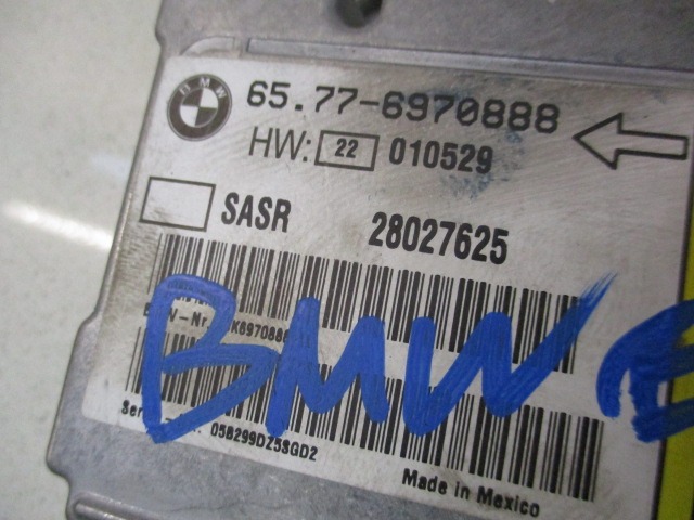 SENSOR AIRBAG OEM N. 65.77-6970888 ORIGINAL PART ESED BMW SERIE 7 E65/E66/E67/E68 LCI RESTYLING (2005 - 2008) DIESEL 30  YEAR OF CONSTRUCTION 2005