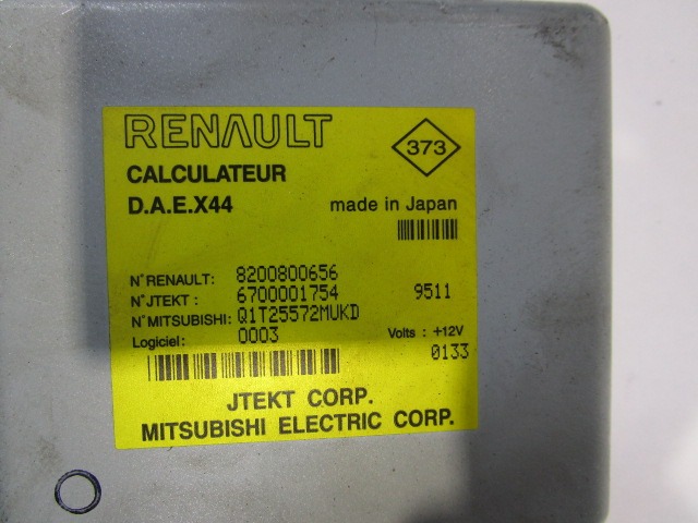 ELECTRIC POWER STEERING UNIT OEM N. 8200800656 ORIGINAL PART ESED RENAULT TWINGO (09/2006 - 11/2011) BENZINA 12  YEAR OF CONSTRUCTION 2009