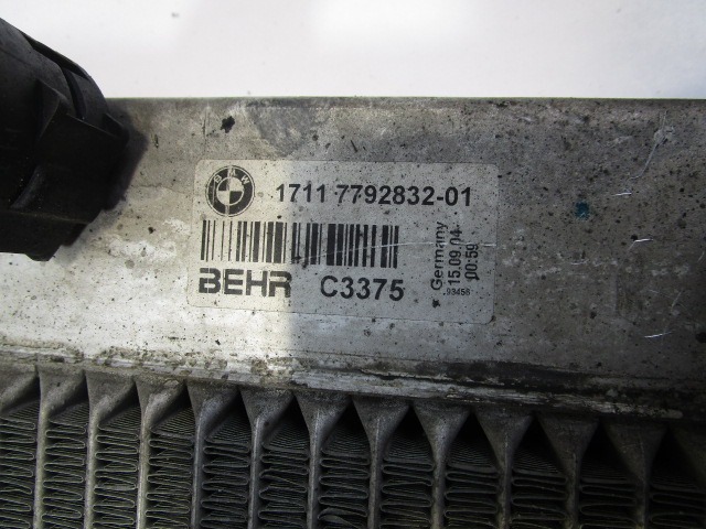 RADIATORS . OEM N. 17117787440 ORIGINAL PART ESED BMW SERIE 5 E60 E61 (2003 - 2010) DIESEL 30  YEAR OF CONSTRUCTION 2005