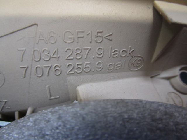 DOOR HANDLE INSIDE OEM N. 51217076250 ORIGINAL PART ESED BMW SERIE 5 E60 E61 (2003 - 2010) DIESEL 30  YEAR OF CONSTRUCTION 2005