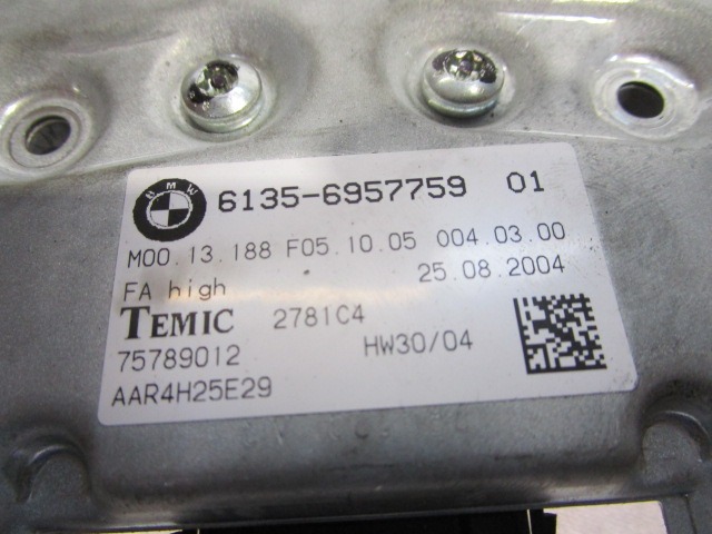 CONTROL UNIT AIRBAG OEM N. 6135-6957759 ORIGINAL PART ESED BMW SERIE 5 E60 E61 (2003 - 2010) DIESEL 30  YEAR OF CONSTRUCTION 2005