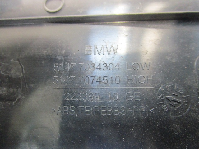 TRIM PANEL LEG ROOM OEM N. 51477034304 ORIGINAL PART ESED BMW SERIE 5 E60 E61 (2003 - 2010) DIESEL 30  YEAR OF CONSTRUCTION 2005