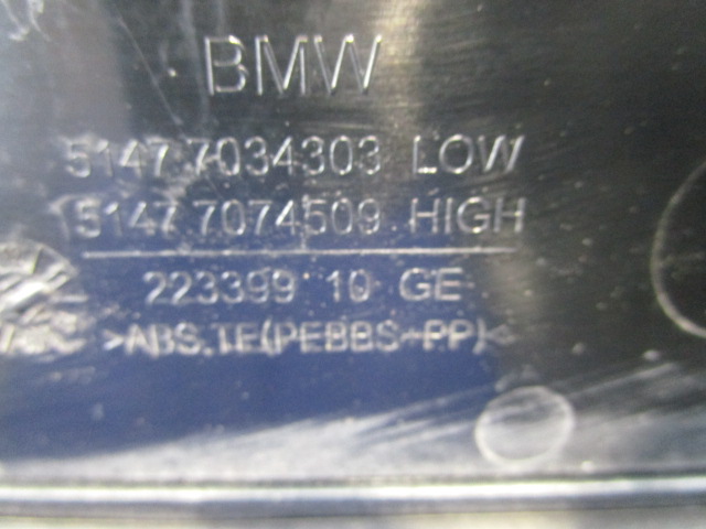 TRIM PANEL LEG ROOM OEM N. 51477034303 ORIGINAL PART ESED BMW SERIE 5 E60 E61 (2003 - 2010) DIESEL 30  YEAR OF CONSTRUCTION 2005
