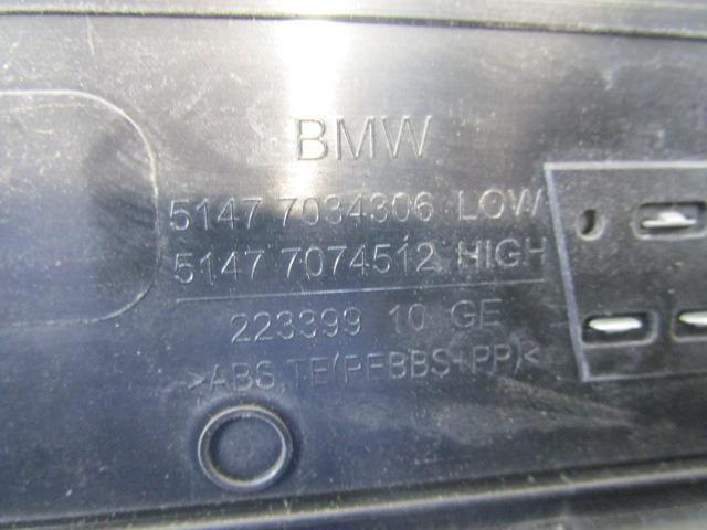 TRIM PANEL LEG ROOM OEM N. 51477897244 ORIGINAL PART ESED BMW SERIE 5 E60 E61 (2003 - 2010) DIESEL 30  YEAR OF CONSTRUCTION 2005