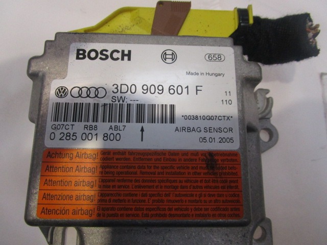 KIT COMPLETE AIRBAG OEM N. 17182 KIT AIRBAG COMPLETO ORIGINAL PART ESED VOLKSWAGEN TOUAREG (2002 - 2007)DIESEL 25  YEAR OF CONSTRUCTION 2005