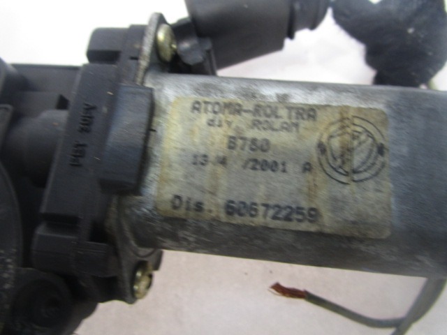 REAR DOOR WINDOW MOTOR OEM N. 60672259 D2471-RA1505 ORIGINAL PART ESED ALFA ROMEO 166 936 (1998 - 2003) DIESEL 24  YEAR OF CONSTRUCTION 2001