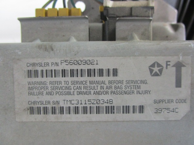 KIT COMPLETE AIRBAG OEM N. 5362 KIT AIRBAG COMPLETO ORIGINAL PART ESED JEEP GRAND CHEROKEE (1993 - 1998) DIESEL 25  YEAR OF CONSTRUCTION 1995