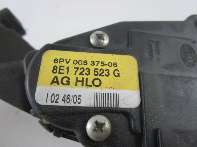 PEDALS & PADS  OEM N. 8E1723523G ORIGINAL PART ESED AUDI A4 8EC 8ED 8HE B7 BER/SW/CABRIO (2004 - 2007) DIESEL 30  YEAR OF CONSTRUCTION 2005