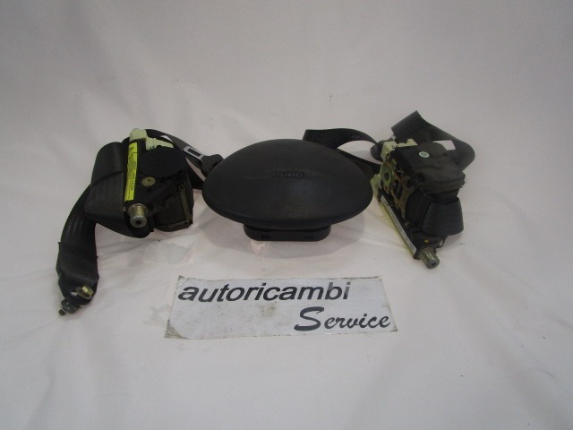 KIT COMPLETE AIRBAG OEM N. KIT AIRBAG COMPLETO 1252 ORIGINAL PART ESED FIAT PUNTO 188 188AX MK2 (1999 - 2003) BENZINA 12  YEAR OF CONSTRUCTION 2003