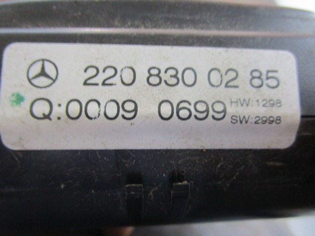 AIR CONDITIONING CONTROL UNIT / AUTOMATIC CLIMATE CONTROL OEM N. 2208300285 ORIGINAL PART ESED MERCEDES CLASSE S W220 (1998 - 2006)BENZINA 50  YEAR OF CONSTRUCTION 1999