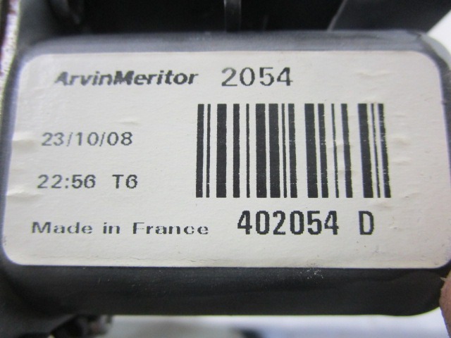 DOOR WINDOW LIFTING MECHANISM FRONT OEM N. 402054D ORIGINAL PART ESED KIA CEE'D (2006-2012) BENZINA/GPL 14  YEAR OF CONSTRUCTION 2008