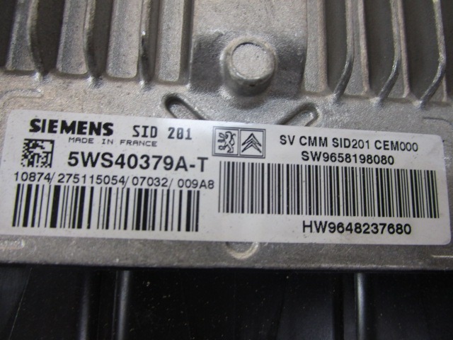 KIT ACCENSIONE AVVIAMENTO OEM N. 18772 KIT ACCENSIONE AVVIAMENTO ORIGINAL PART ESED CITROEN C6 (2005 - 2012)DIESEL 27  YEAR OF CONSTRUCTION 2008