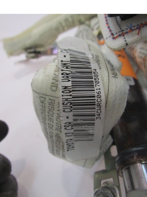 HEAD AIRBAG, RIGHT OEM N. 6217012010 ORIGINAL PART ESED TOYOTA COROLLA E120/E130 (2000 - 2006) DIESEL 14  YEAR OF CONSTRUCTION 2006
