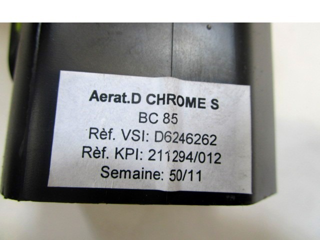 AIR OUTLET OEM N. D6246262 ORIGINAL PART ESED RENAULT CLIO (05/2009 - 2013) BENZINA 12  YEAR OF CONSTRUCTION 2012